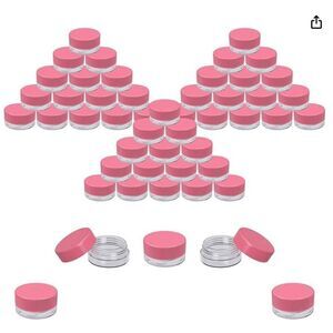 3 gram pink top sample containers - 40 pk